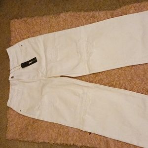 White fashion nova jeans size 9